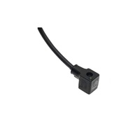 MENCOM SOLENOID VALVE CORDSET FORM C DIN 2+G 2M LED/DIODE, 10-50VAC/DC